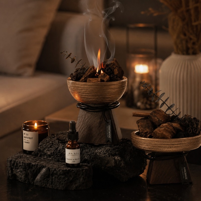 ناشر عطر بدون لهب، أحجار عطرية - مراجعة Home Fragrance Aroma Set وسعره