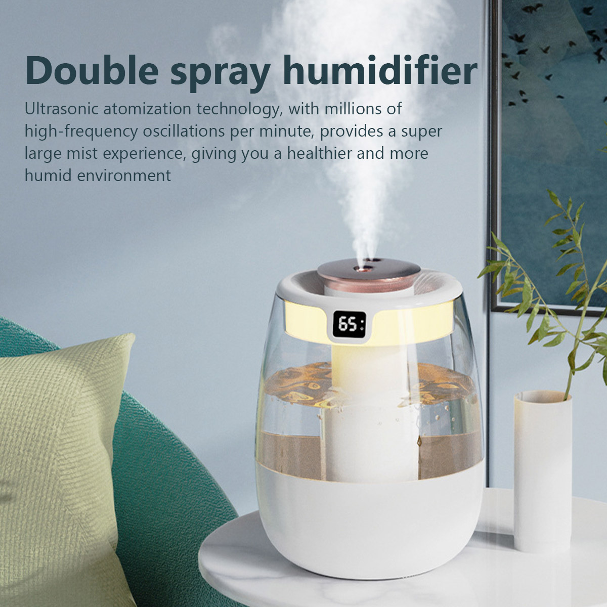 1.3L مرطب الهواء منفذ رذاذ مزد - مراجعة Home Fragrance Organic وسعره