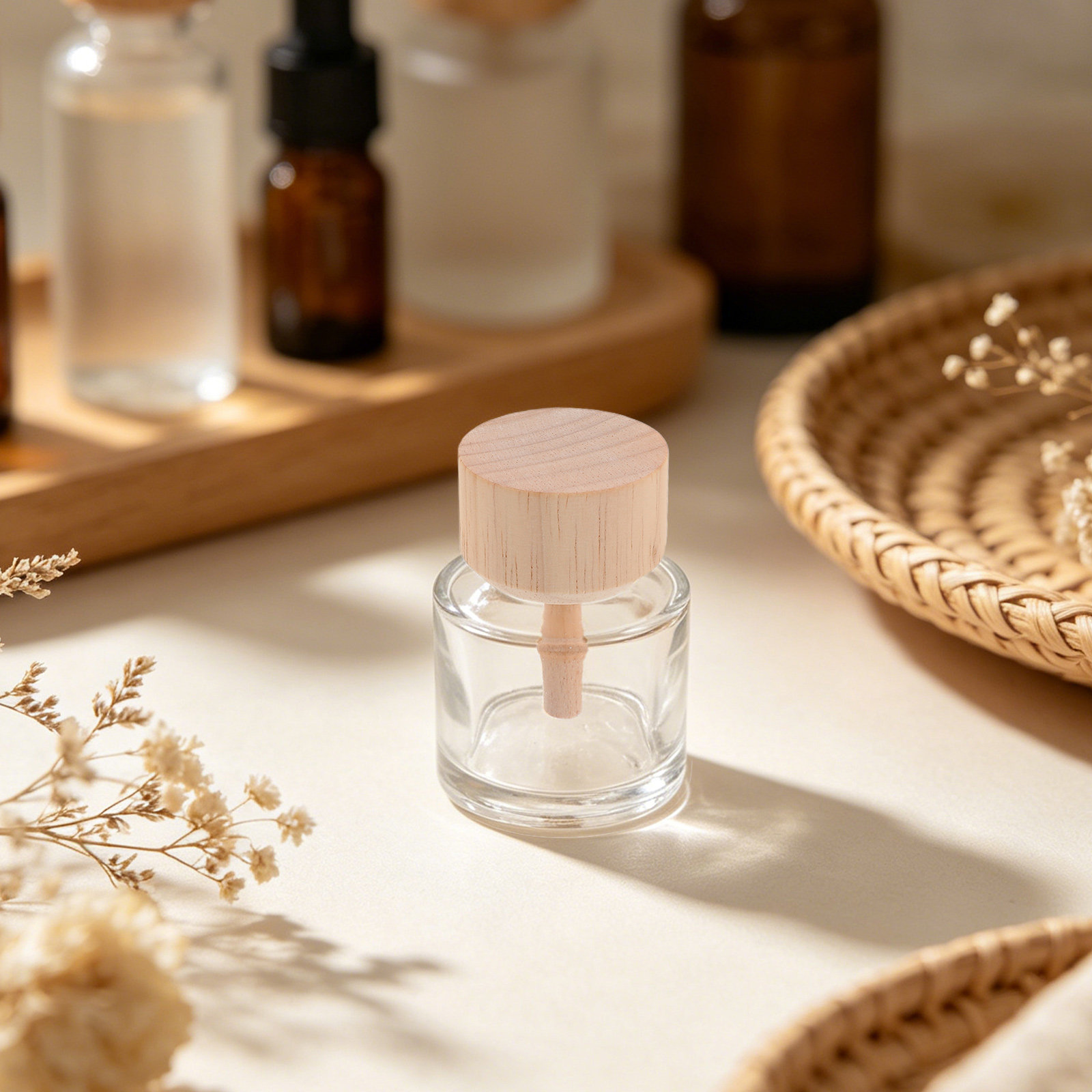 زجاجتان شفافتان لزيت العطر، قا - مراجعة Home Fragrance Reed Diffuser وسعره