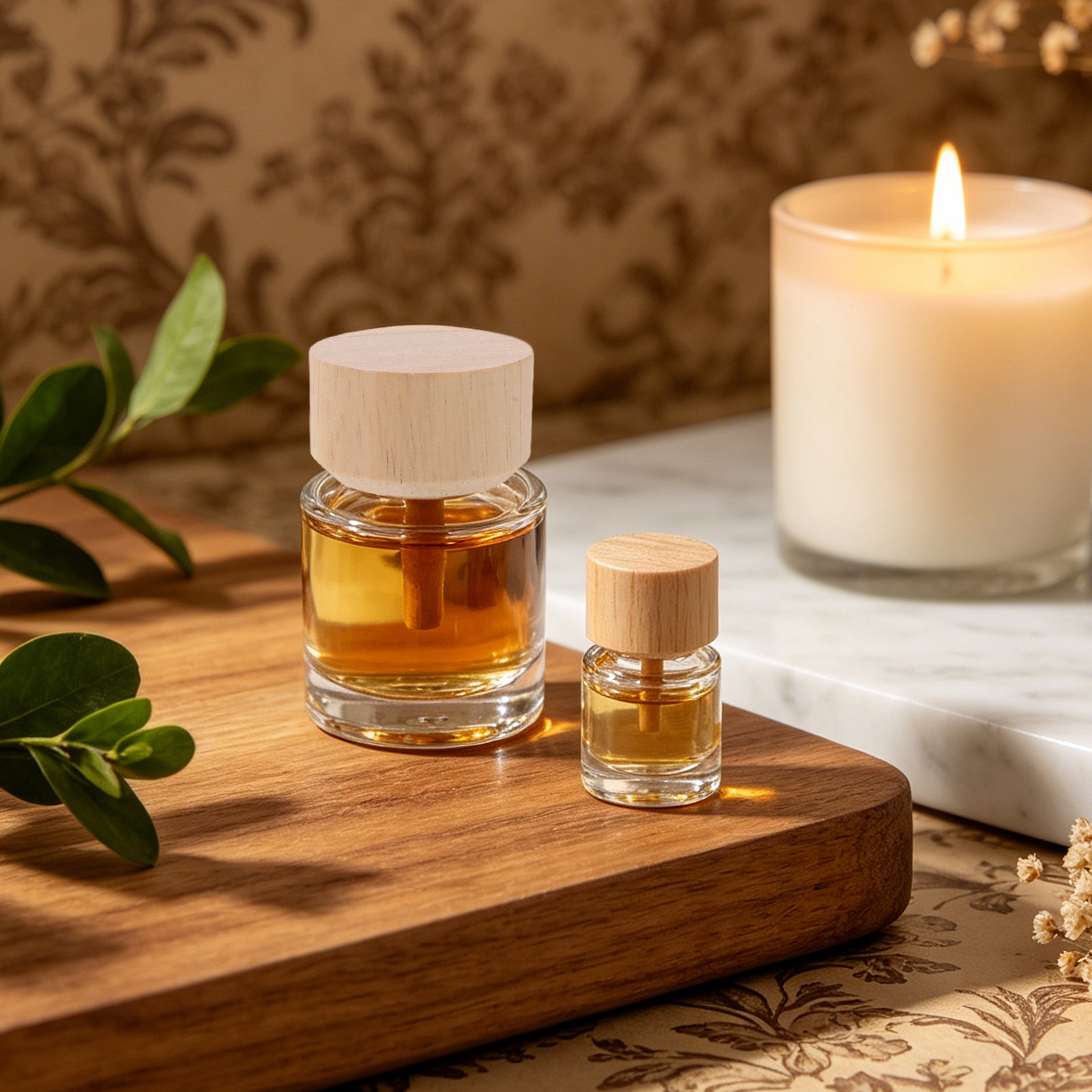 زجاجتان شفافتان لزيت العطر، قا - مراجعة Home Fragrance Reed Diffuser وسعره